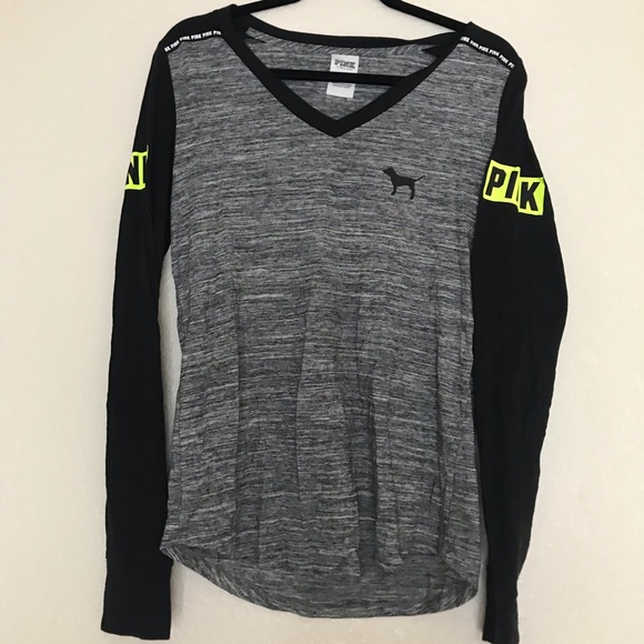 PINK Victoria's Secret Tops - PINK v-neck longsleeve